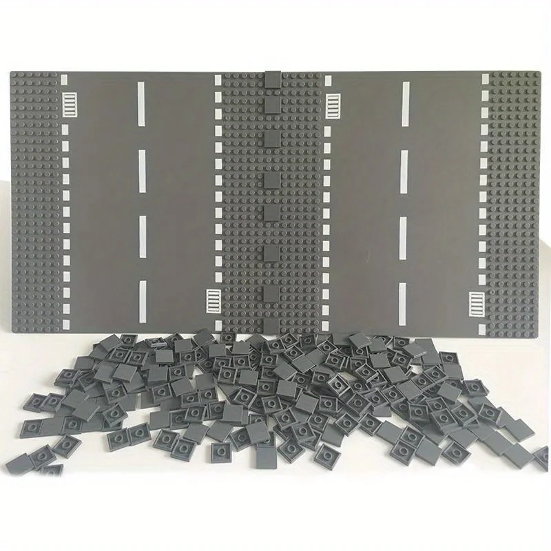 200PCS Flat Tile 2x2 Bricks MOC Assemble Particles 3068 Size Smooth Building Blocks DIY Educational Creative Toy for Kids