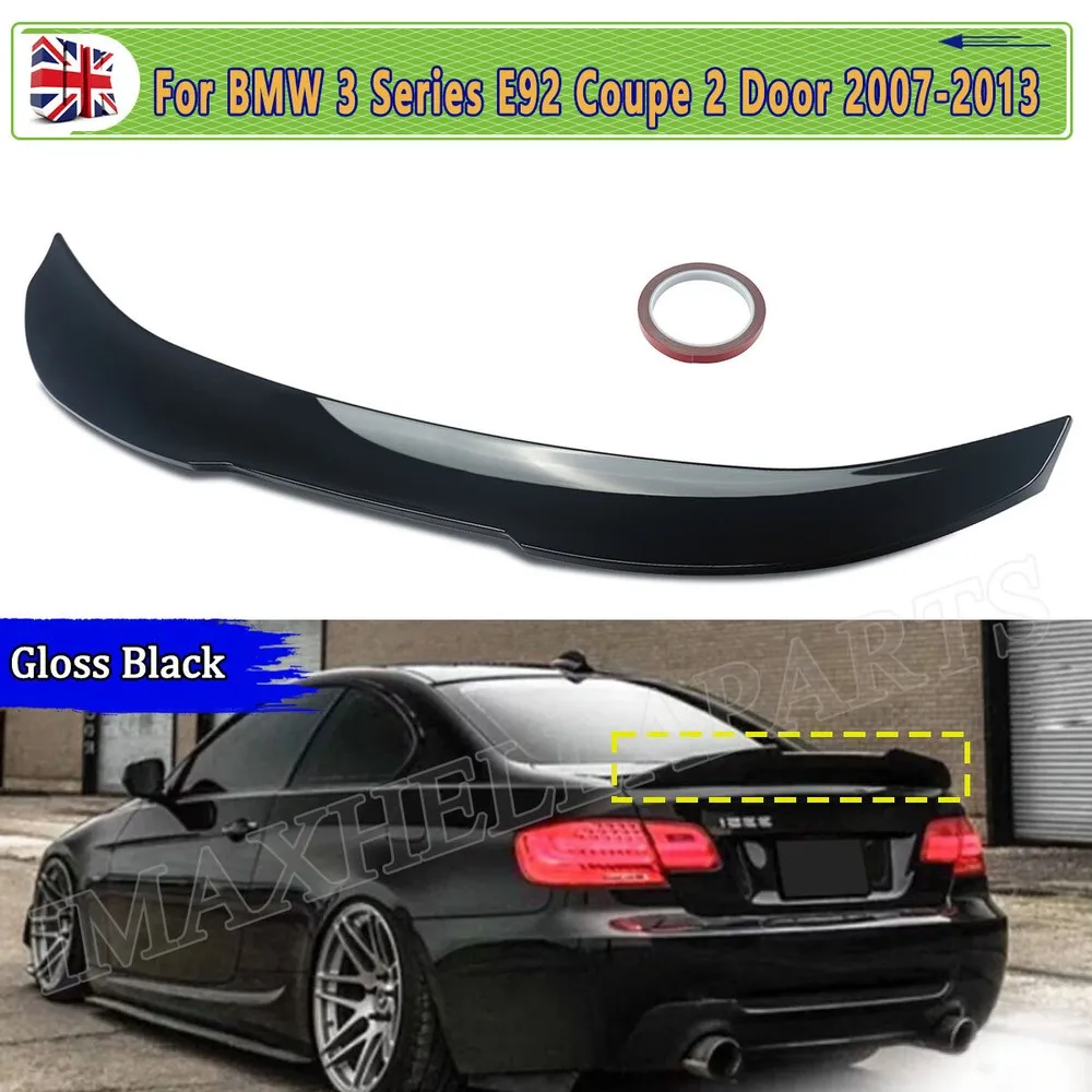 REAR BOOT TRUNK LIP SPOILER FOR BMW 3 SERIES E92 COUPE 320d 335d 316i 335i 2006-2013 tail roof Spoilers DUCKTAIL PSM STYLE Wings
