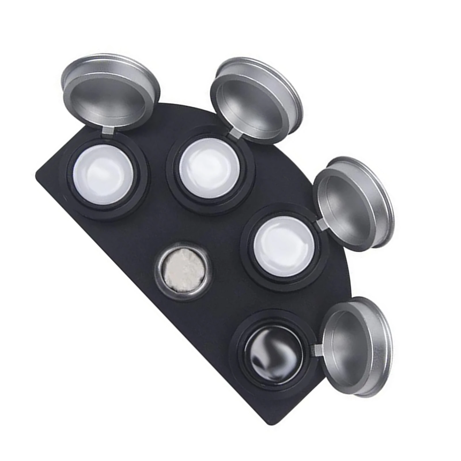 Alloy Metal Watch Oil Pot Set Lubrication Stand Oiler Holder W/ 4 Cups Metal Tray Oilers Watchmaker Watch Practical Repair Tool