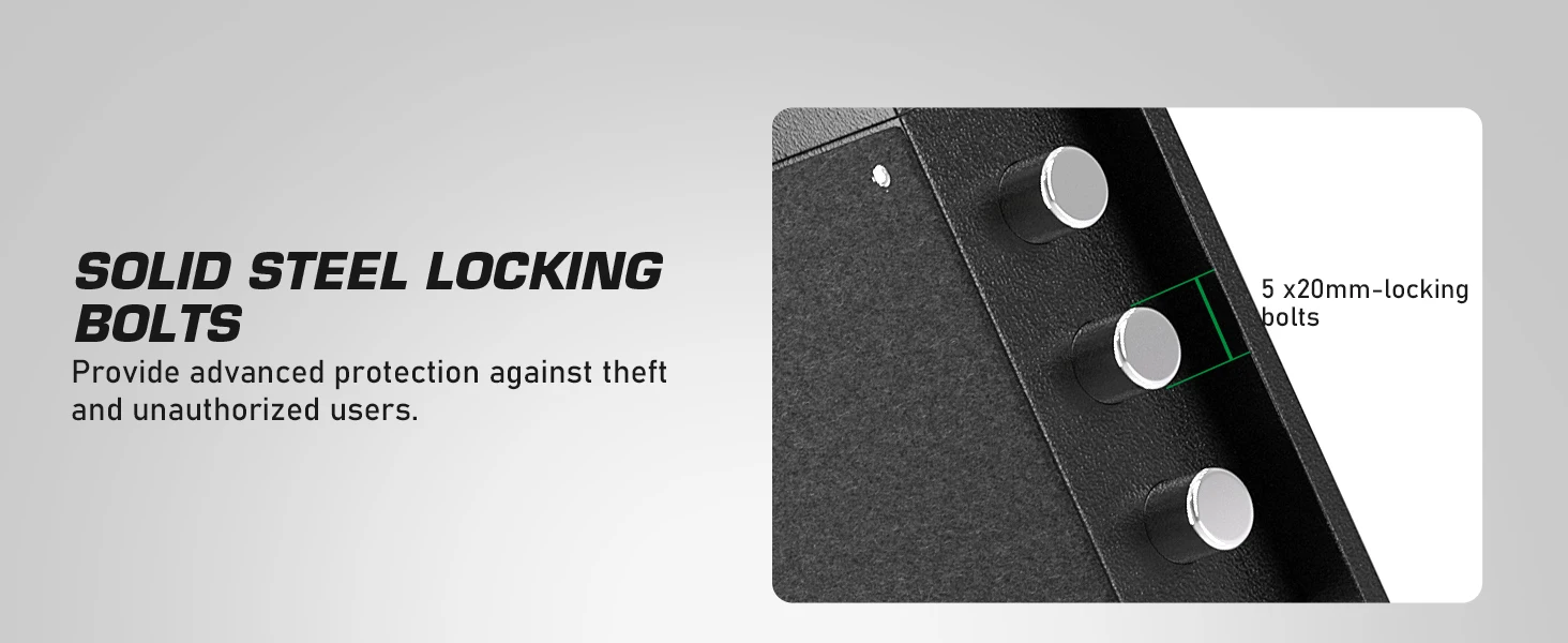 [2026 NEW] 6.5 Cub Large Home Safe Fireproof Waterproof, Fingerprint Drop Safe for Business with Metal Deposit Storage Box