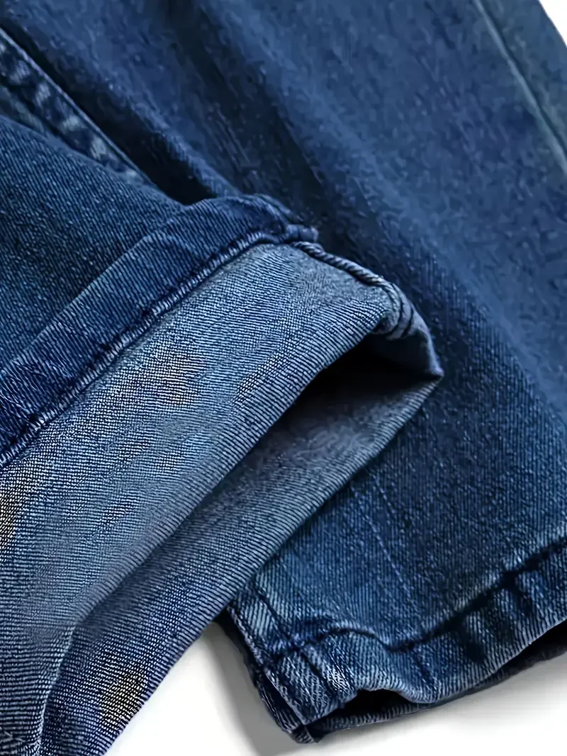 Men's Distressed Stretch Denim Jeans Street Style Ripped Detail Comfortable Versatile All Seasons Everyday Fashion