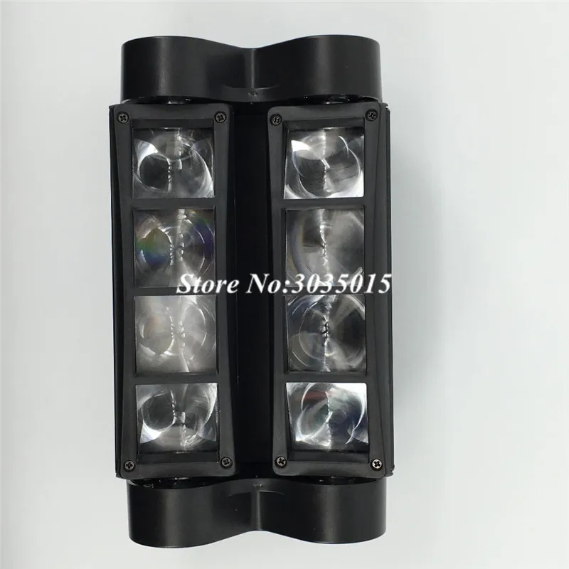 Mini LED 8x3W RGBW Moving Head Light LED Spider Beam Stage Lighting DMX 512 Spider Light Good for DJ Nightclub Party