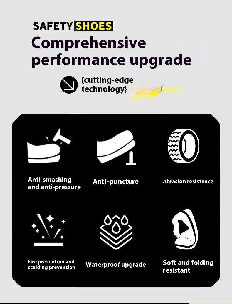 Waterproof Leather Indestructible Men Work Safety Boots Outdoor Military Boots Anti-smash Anti-puncture Industrial Shoes Male