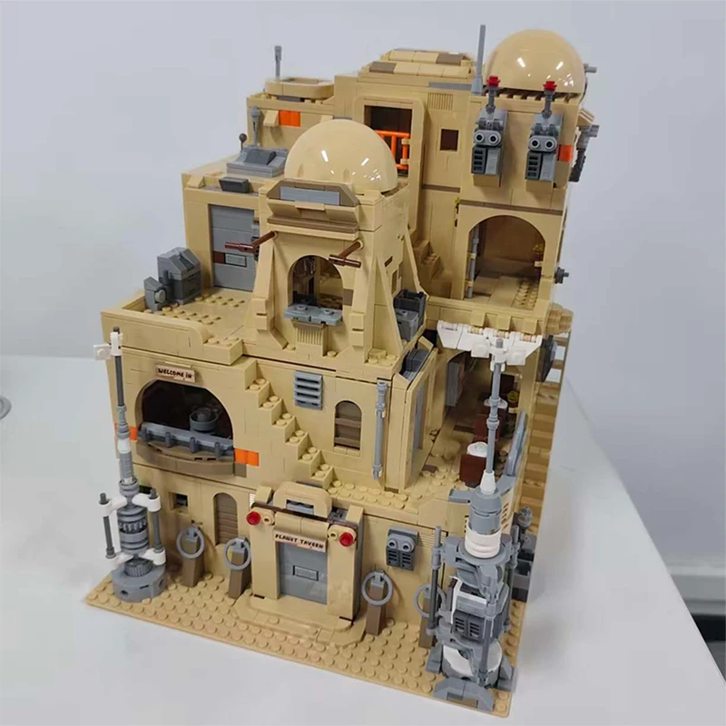 1971PCS MOC Planet Tavern Building Blocks Model Assembly Street View Bricks Toys House Building For Christmas Birthday Gifts
