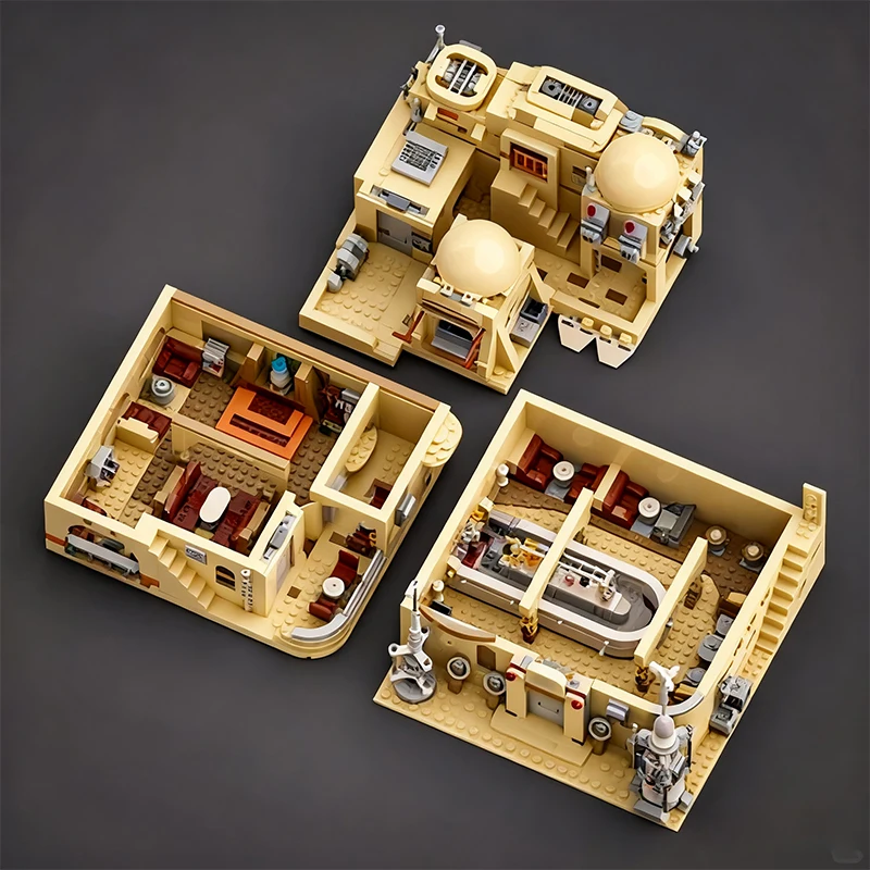 1971PCS MOC Planet Tavern Building Blocks Model Assembly Street View Bricks Toys House Building For Christmas Birthday Gifts