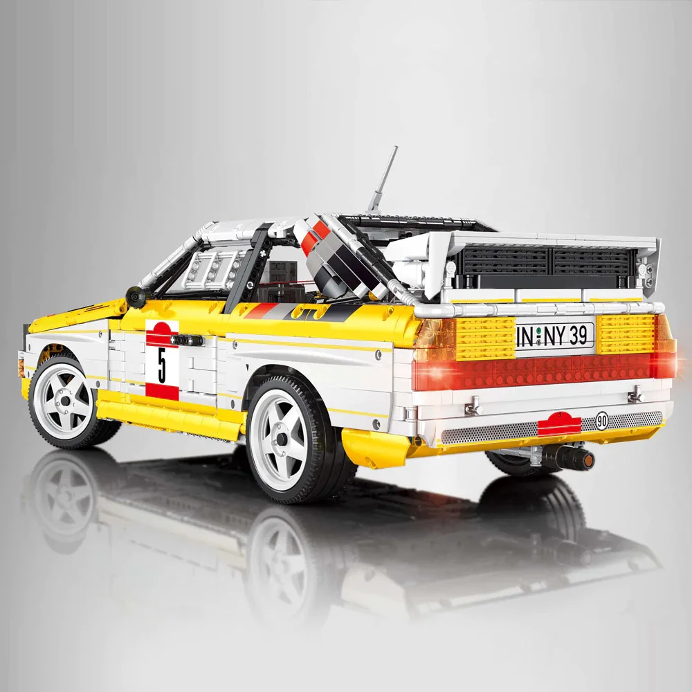 S1 Quattro 1:8 Group B 1984 Racing Car Supercar Building Blocks Sport Vehicle Brick Model Kit Boys Toy Adults Kid Gift 3887PCS