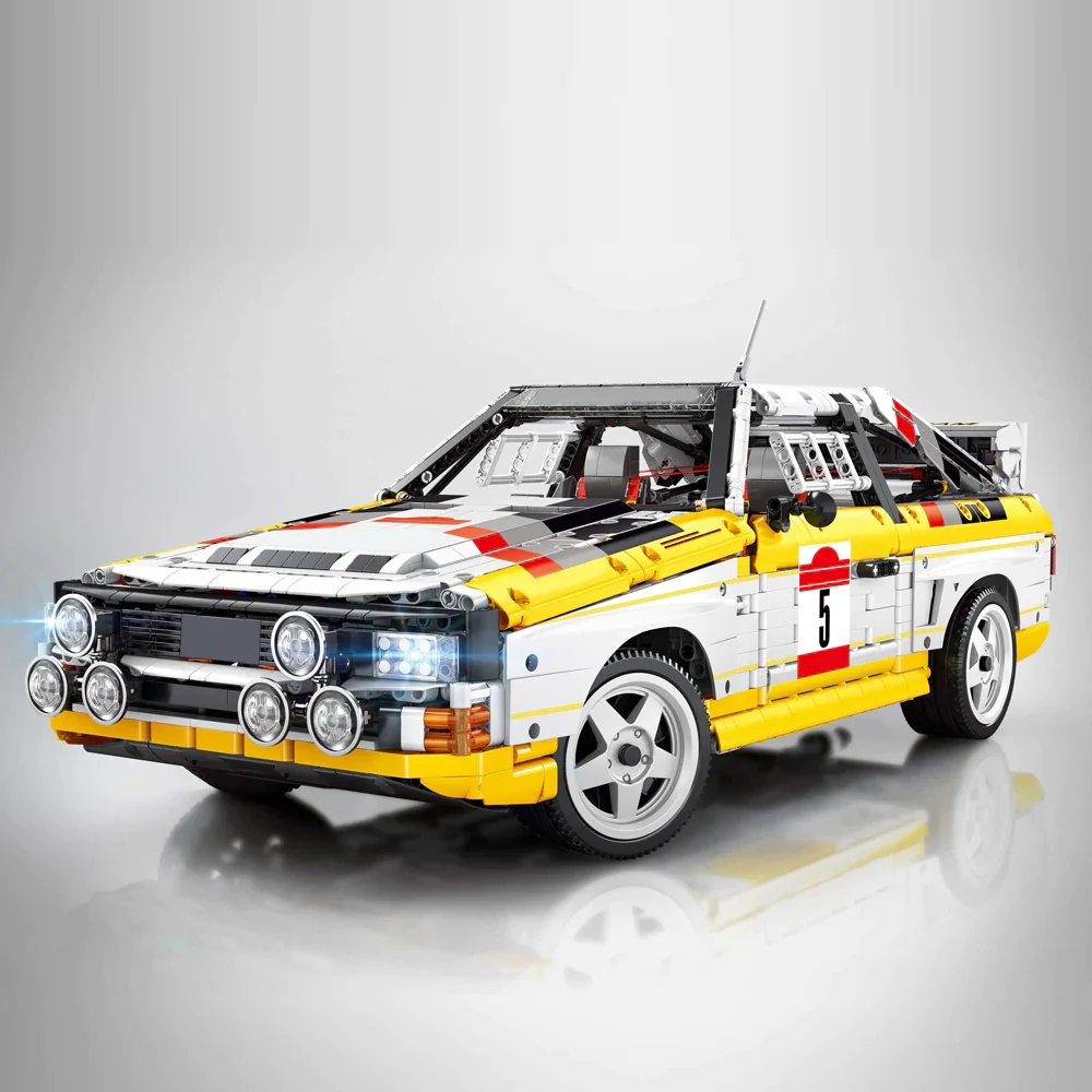 S1 Quattro 1:8 Group B 1984 Racing Car Supercar Building Blocks Sport Vehicle Brick Model Kit Boys Toy Adults Kid Gift 3887PCS