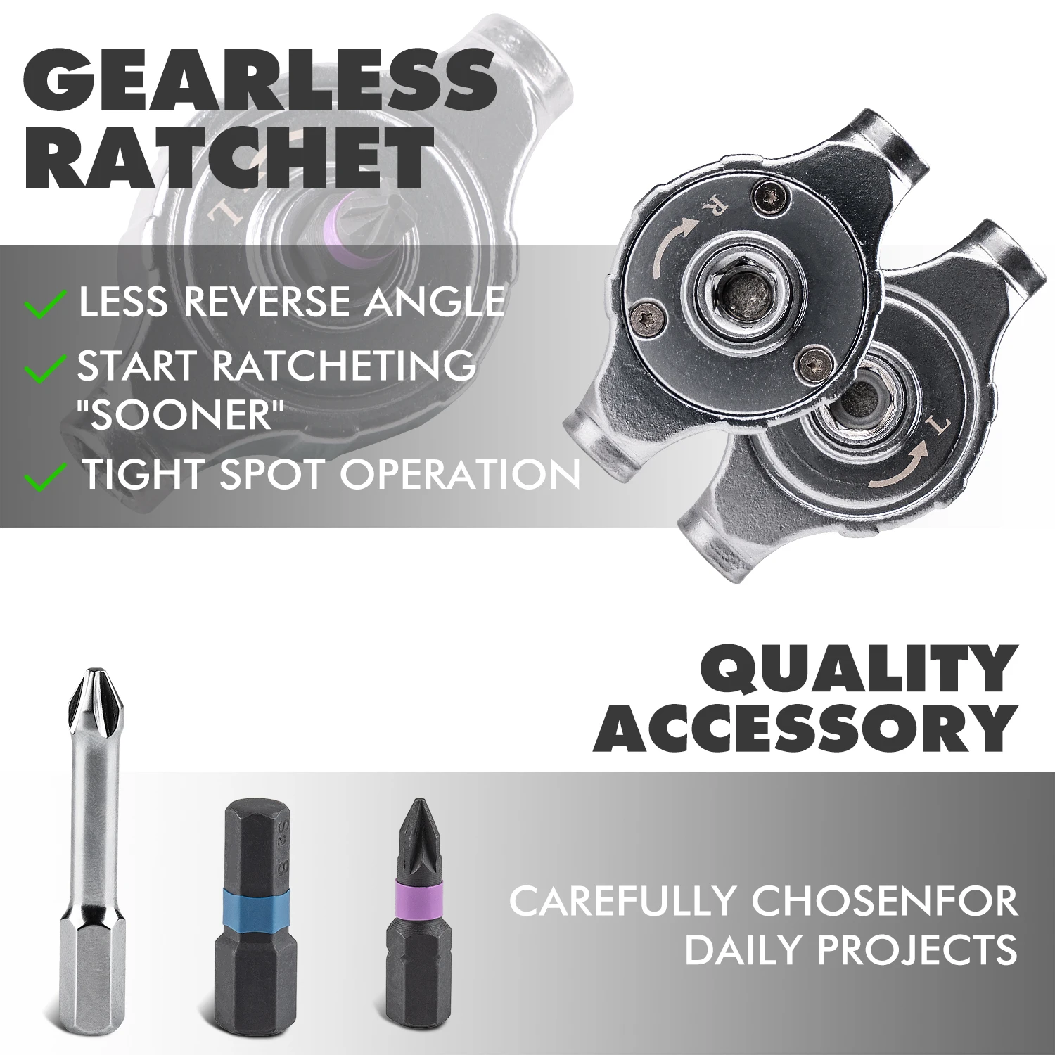 VMAN 40in1 Multifunction Ratchet Screwdriver Set Multi Magnetic Bits Mini Repair Tool Kit Household Tool For PC & Iphone Etc.