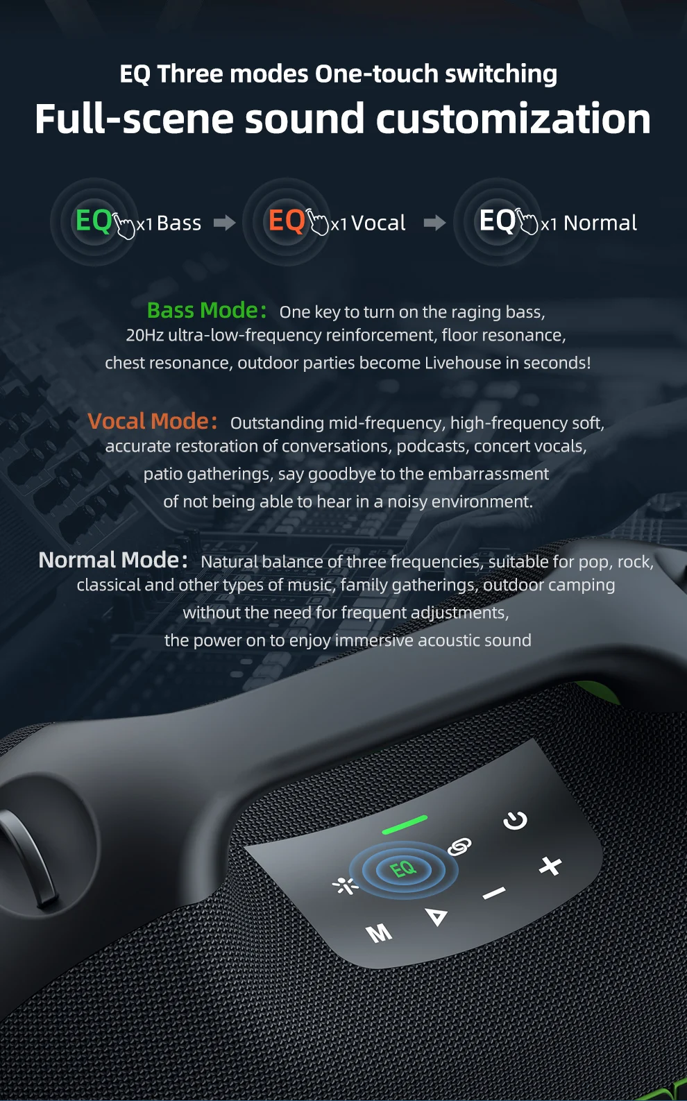 ZEALOT-ZE21 250W Big Power Wireless TWS Subwoofer Bluetooth Speaker High Volume Waterproof Portable Mobile Power HIFI Sound