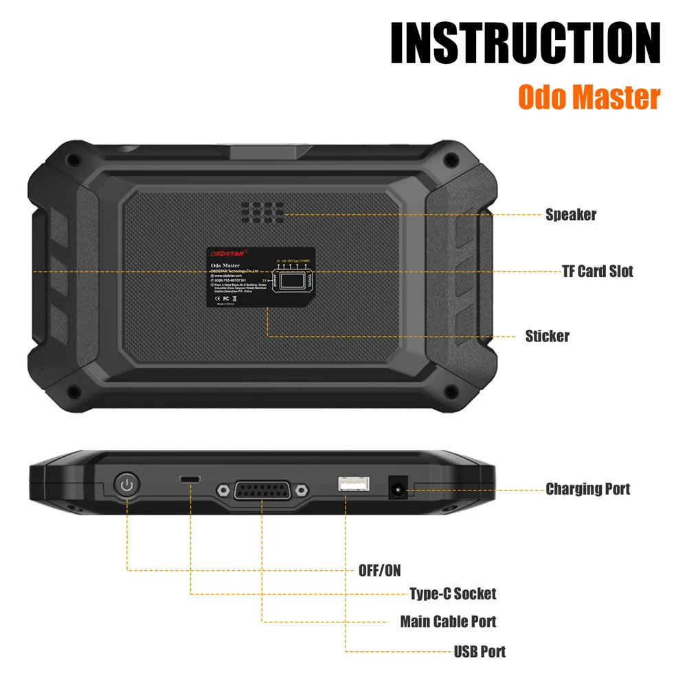 OBDSTAR Odo Master Odomaster Full Version Cluster Calibration and Oil Service Reset OBDII Functions