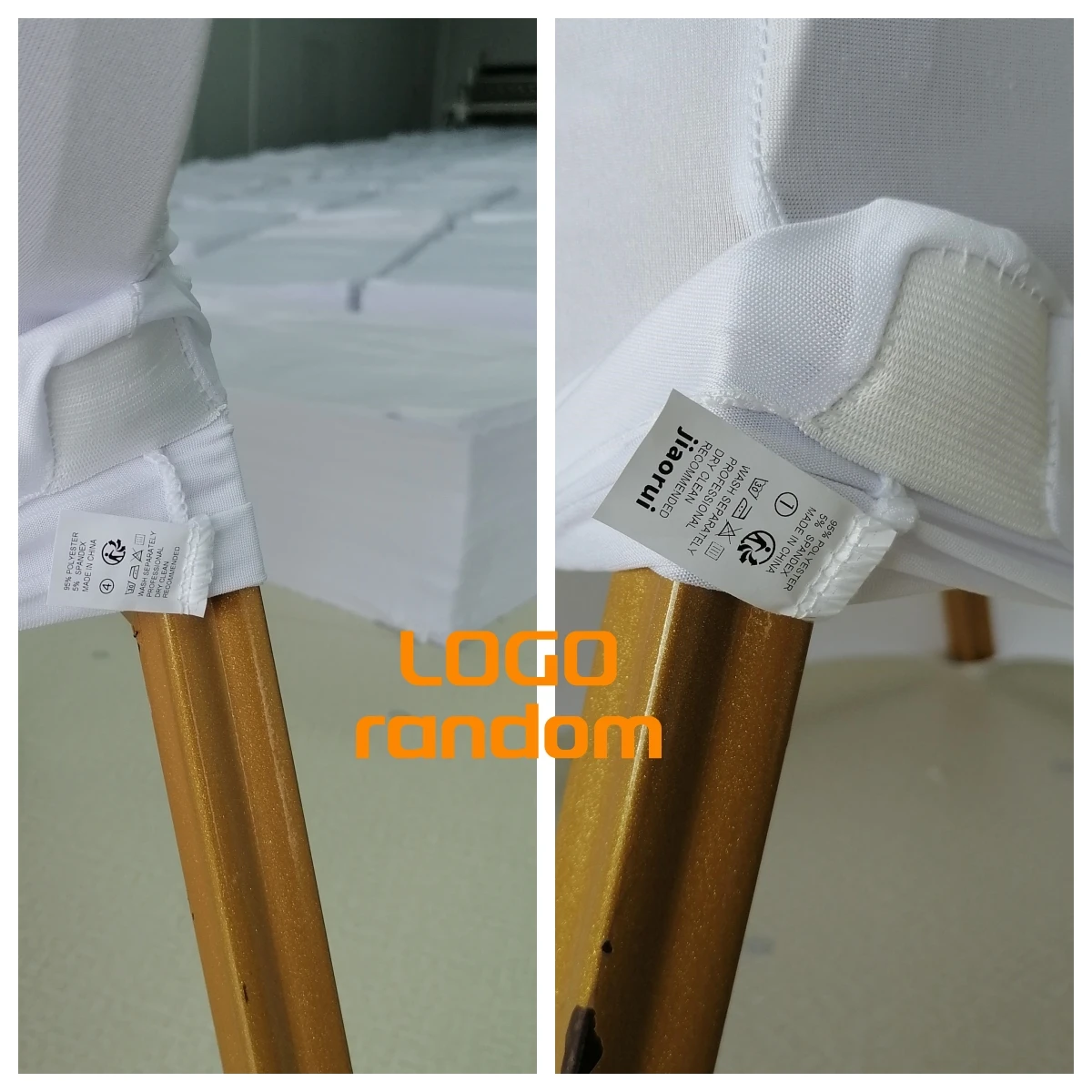 Jiaorui 10/20/30/50/100 Pcs Spandex Wedding Chair Seat Cover