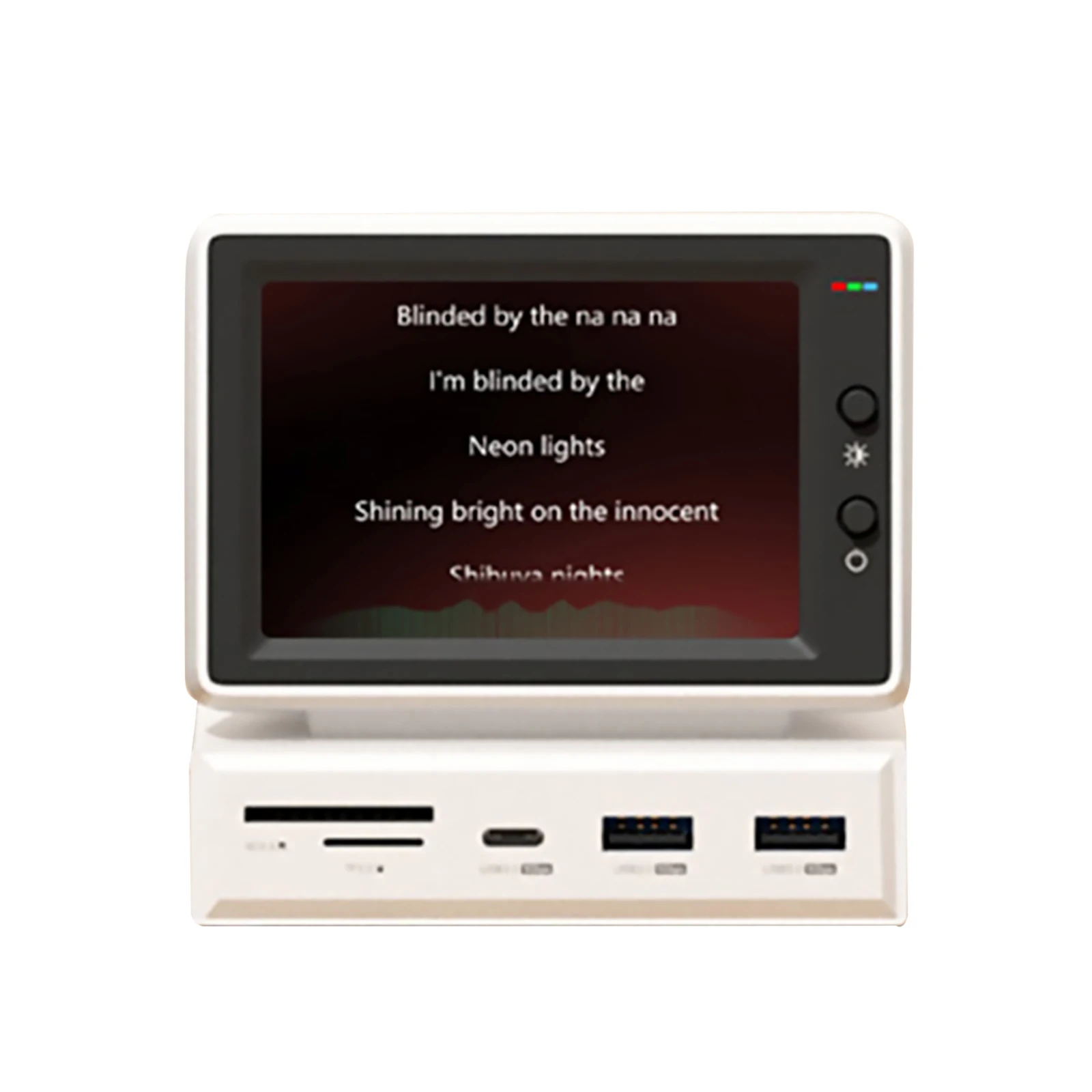 3.5inch HDD Data Monitor Display Sub Screen with USB C Hub for Laptop PC MacBook IPS Mini Screen AIDA64 Mini PC CPU RAM