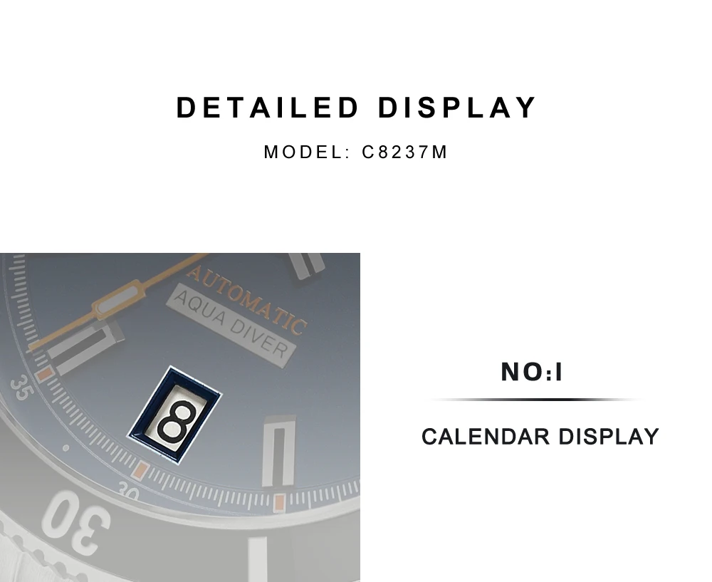 CADISEN New Men's Watches Mechanical Automatic Watch Men Japan MIYOTA 8215 Ceramic Bezel 10Bar Waterproof Wristwatch For Men