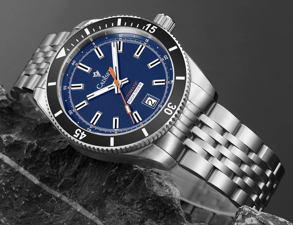 CADISEN New Men's Watches Mechanical Automatic Watch Men Japan MIYOTA 8215 Ceramic Bezel 10Bar Waterproof Wristwatch For Men
