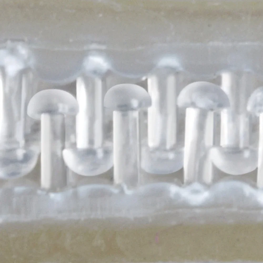 Heavy Duty Clear Plastic Fasteners 1in x 1in 12 Count Dual Lock Technology Holds 10lbs Indoor Outdoor Use No Tools Required