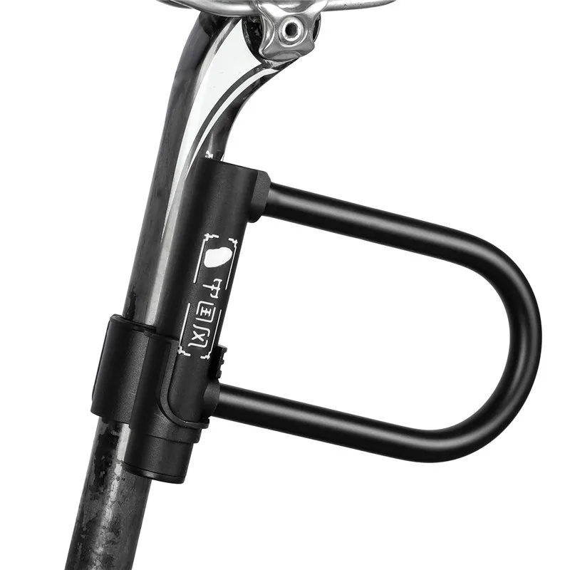 WEST BIKING Bicycle U Lock MTB Road Bike Padlock Portable Anti-theft Safety Motorcycle Scooter Cycling Lock Bicycle Accessories