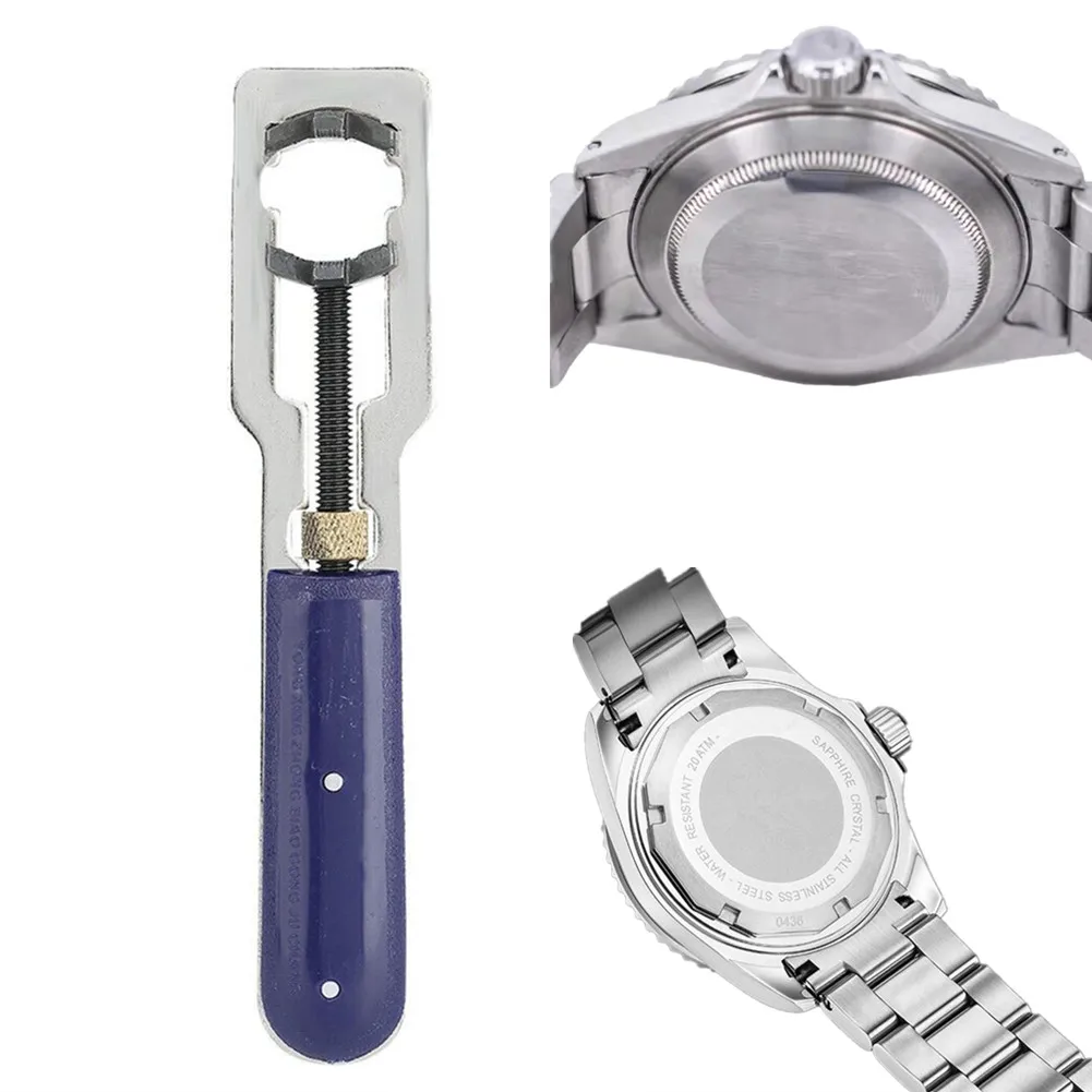 1Pc 14-35mm Adjustable Watch Back Cover Opener Rear Case Remover Metal Spanner Wrench Watchmaker Watch Repair Tool