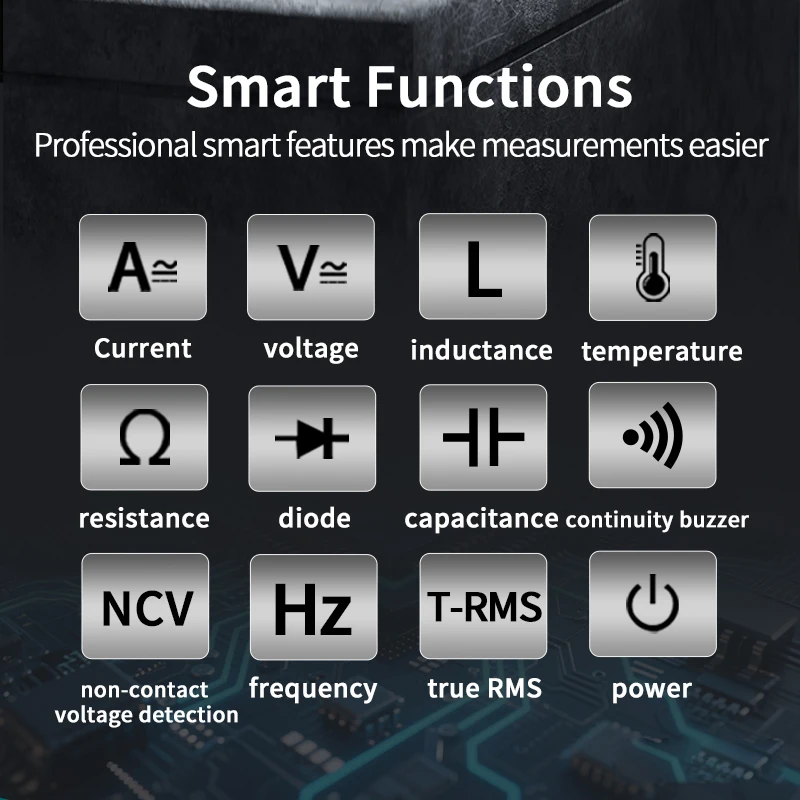 ZOYI ZT-102L Auto-Ranging Inductance 60H High-Precision Anti-Burn Multimeter with Capacitance, Temperature & NCV