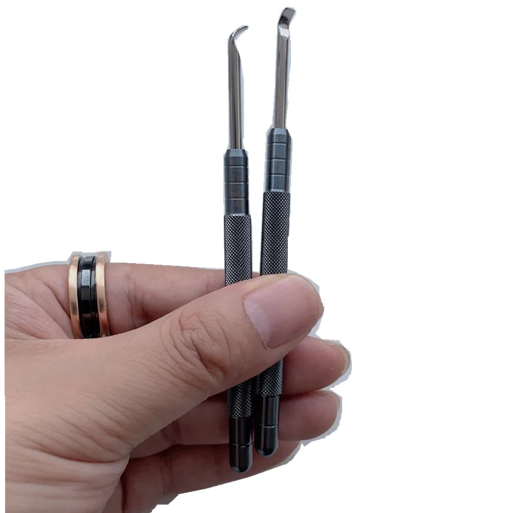 2Pcs Metal 3.5mm Watch Hand Remover Tool Watchmaker Repair Pry Levers with Flat Blade Watch Hands Lifting Tool Watch Repair Tool