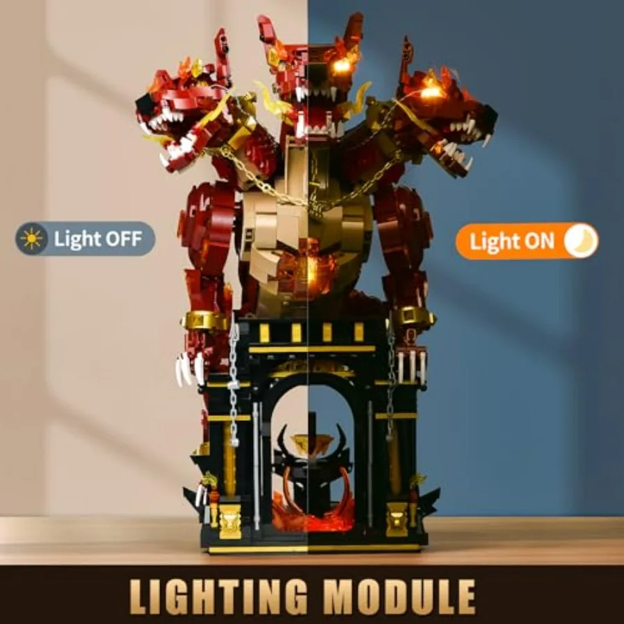 Dog Building Set for Adults Animal Toy for Home Office Decor Building Blocks with Display Stand and LED Light Ideal Gift for Ad