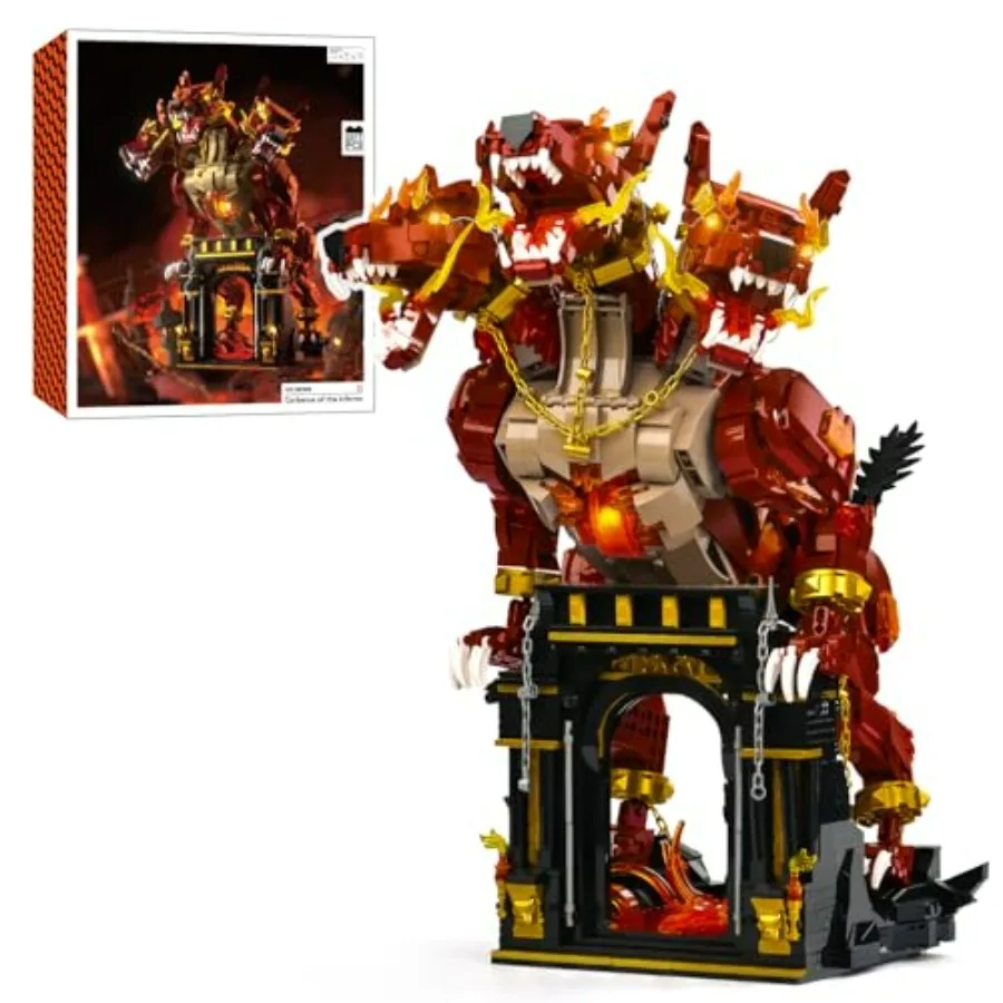 Dog Building Set for Adults Animal Toy for Home Office Decor Building Blocks with Display Stand and LED Light Ideal Gift for Ad