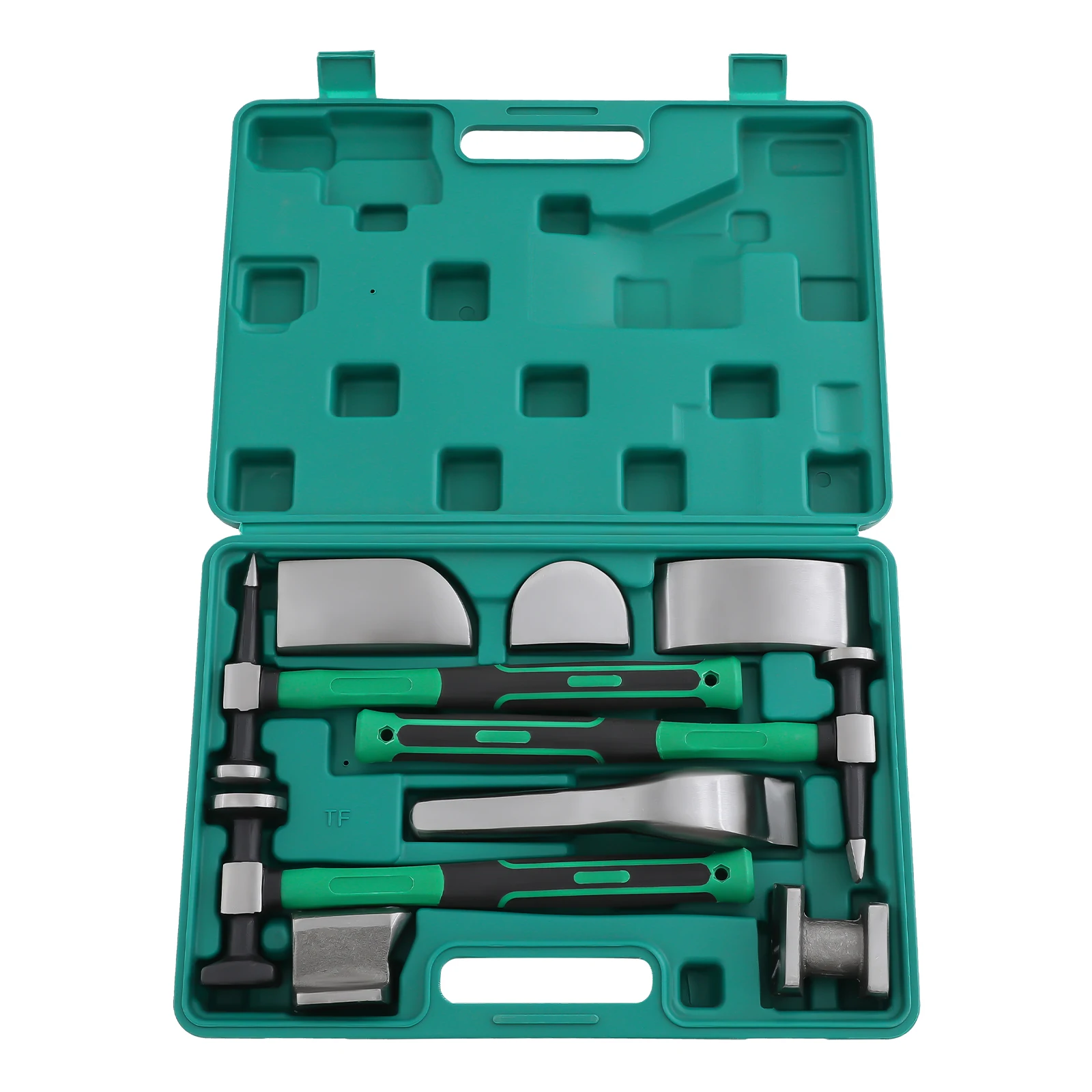 9PCS Car Dent Repair Tool Kit, 45# Steel Sheet Metal Hammer & Lining Irons Set, Auto Body Dent Fix Tools for Car Motorcycle Use