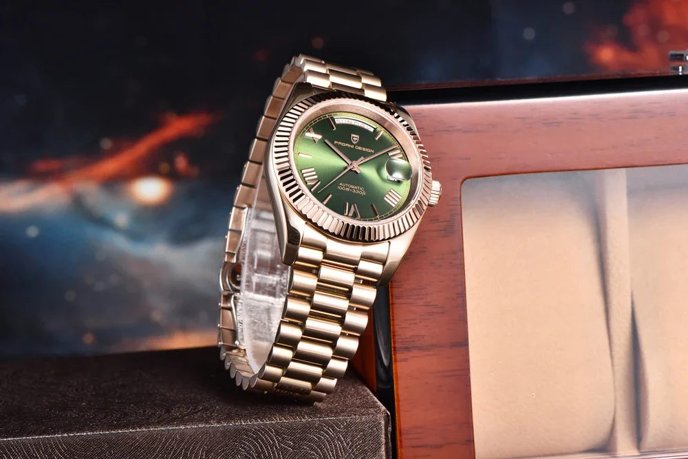 PAGANI DESIGN DD36 Men's Watches Rose Gold Luxury Automatic Watch For Men Mechanical Wristwatches Sapphire Mirror Clock Gift Man