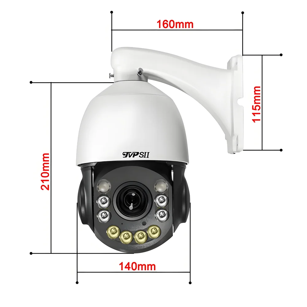 Laser Infrared Full Color Auto Tracking Cruise Real-Time 25fps 8MP 4K 90X Optical Zoom 360° Onvif POE PTZ IP Surveillance Speed Dome Camera