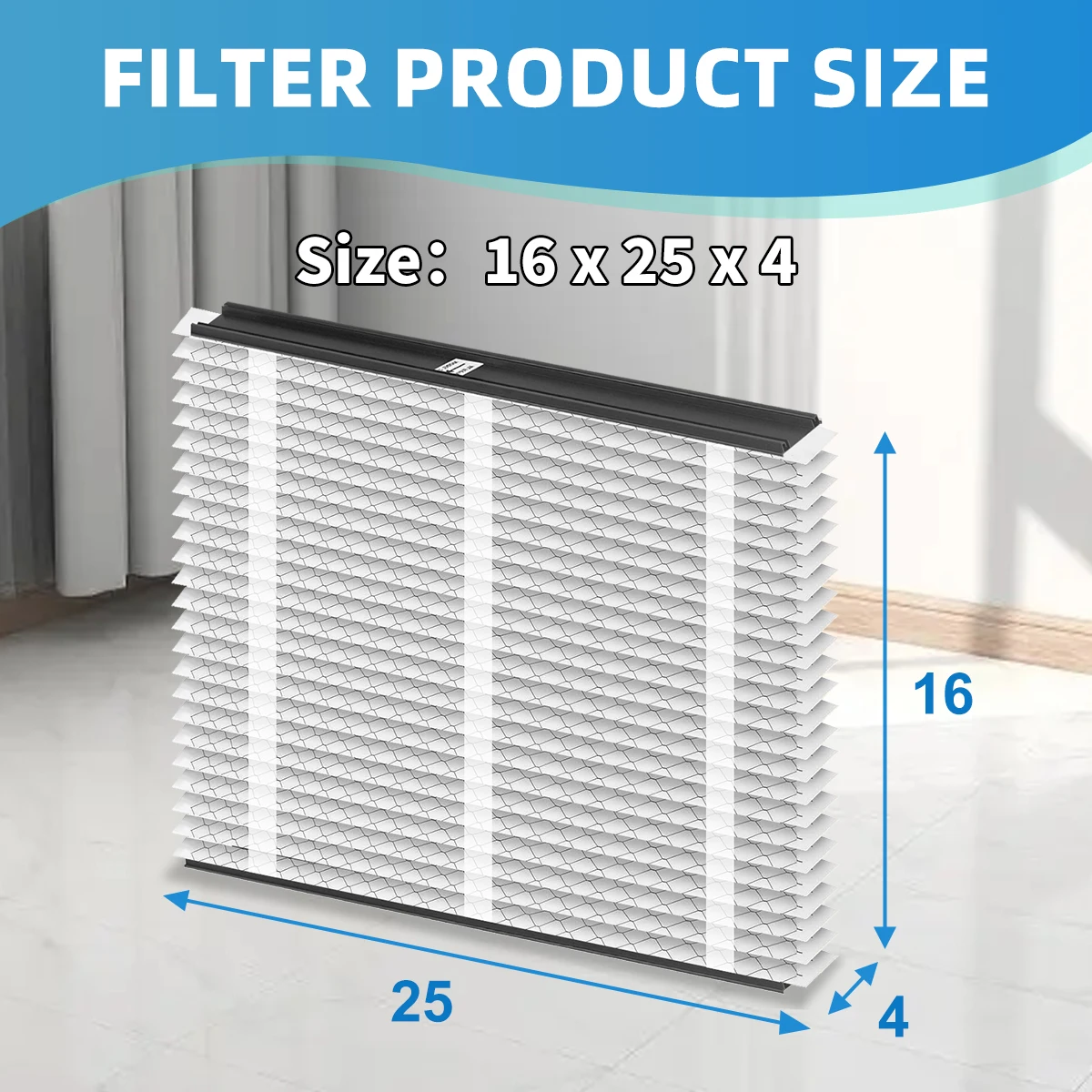 413 Replacement Air Filter Compatible with Air Purifiers Model 2400 Upgrade Kit 1413,1410,1610, 2140, 2400 16x25x4 MERV 13 3pack