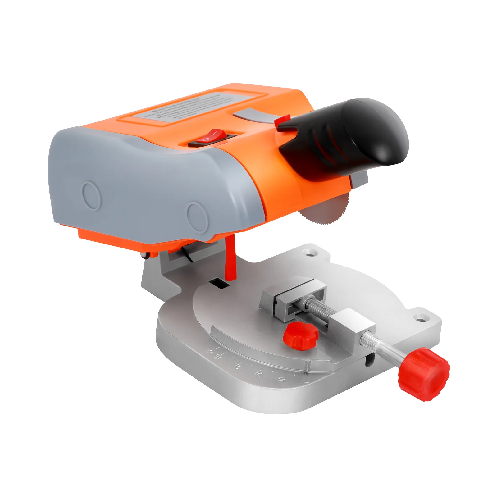 Mini Cut-off Saw 7800RPM 90W 220V/110V Electric Cutting Machine Adjustable 0-45° Angle for Wood Plastic Stone Metal DIY Craft