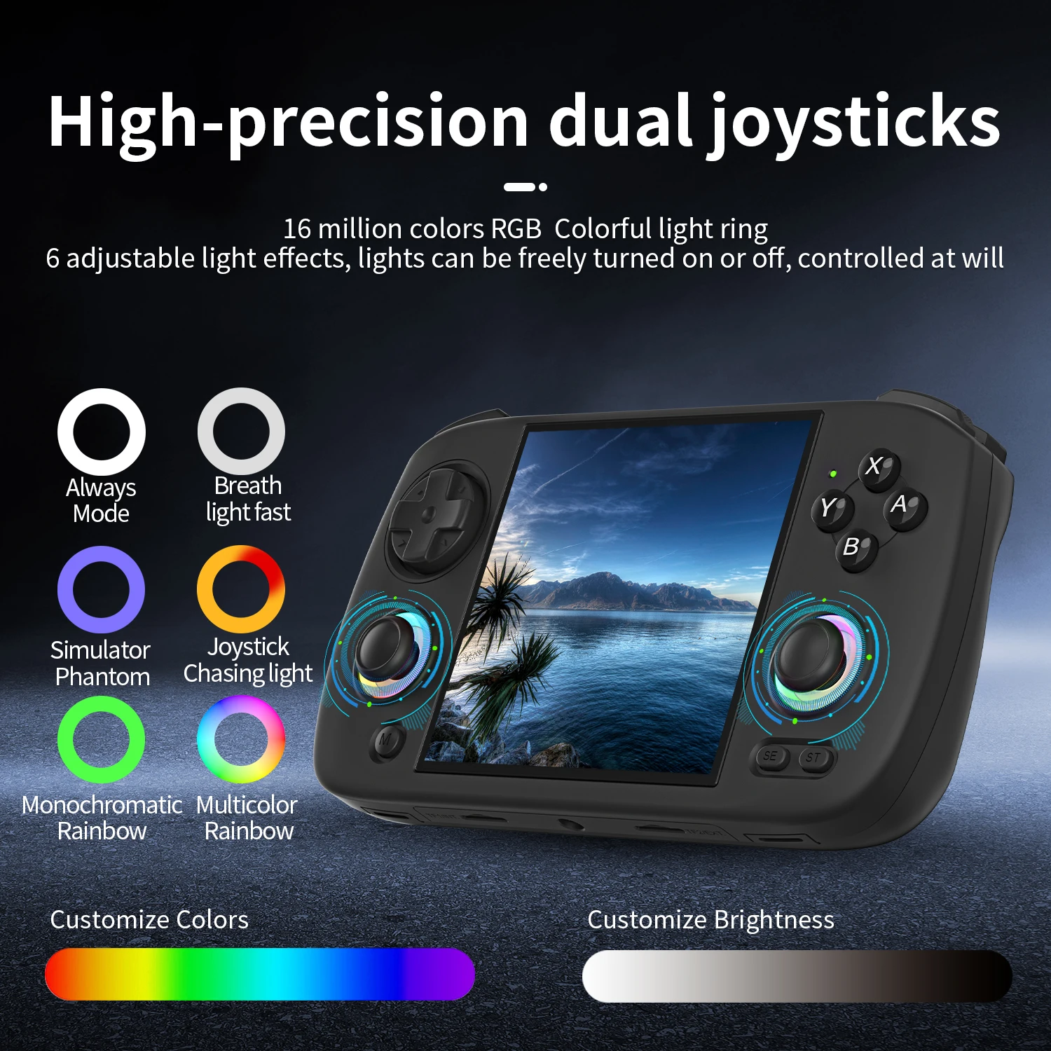 Anbernic RG CubeXX Retro Handheld Game Console 3.95" IPS Linux 3800mAh RGB Light Joystick Gaming Player WiFi Bluetooth HD-TV Out