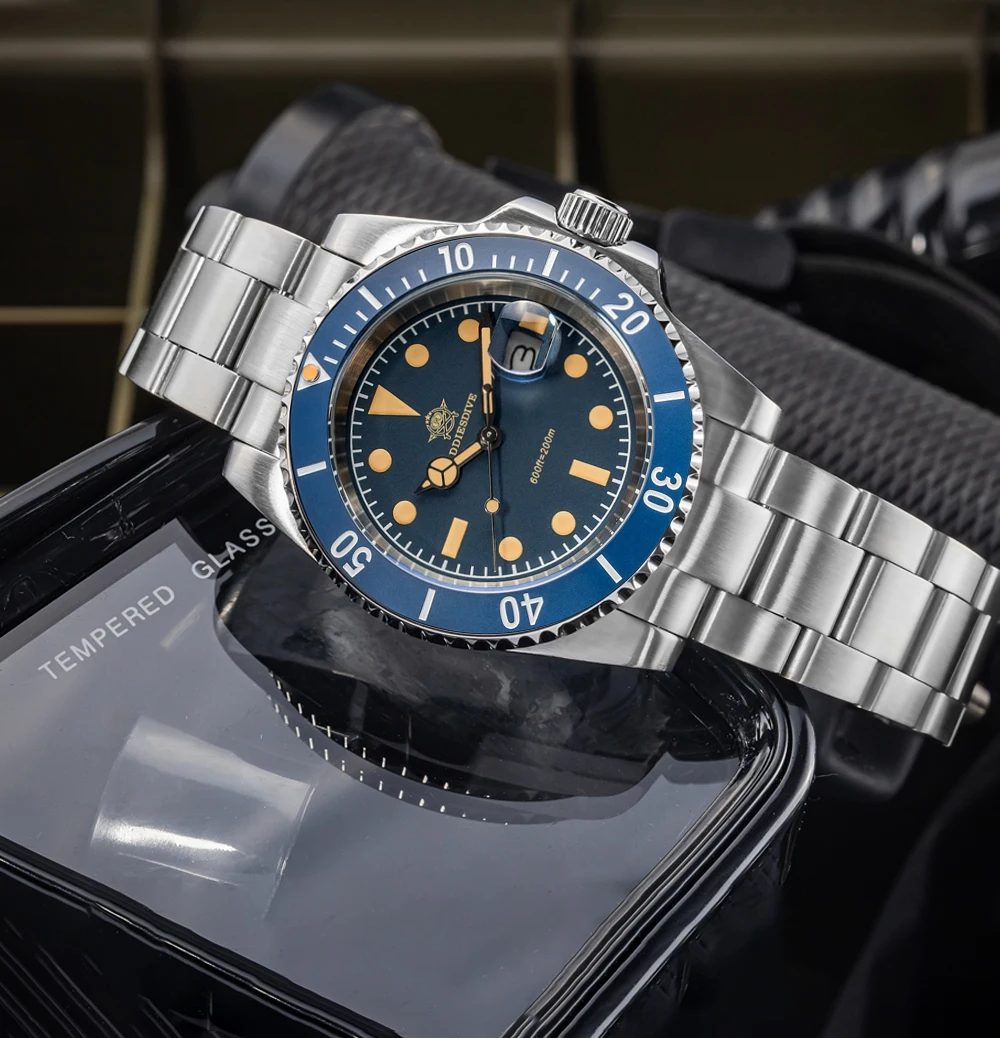 ADDIESDIVE 41mm Men's Quartz Watch 200m Diving Wristwatch C3 Retro Luminous Ceramic Bezel Stylish Men's Analog Watches AD2054