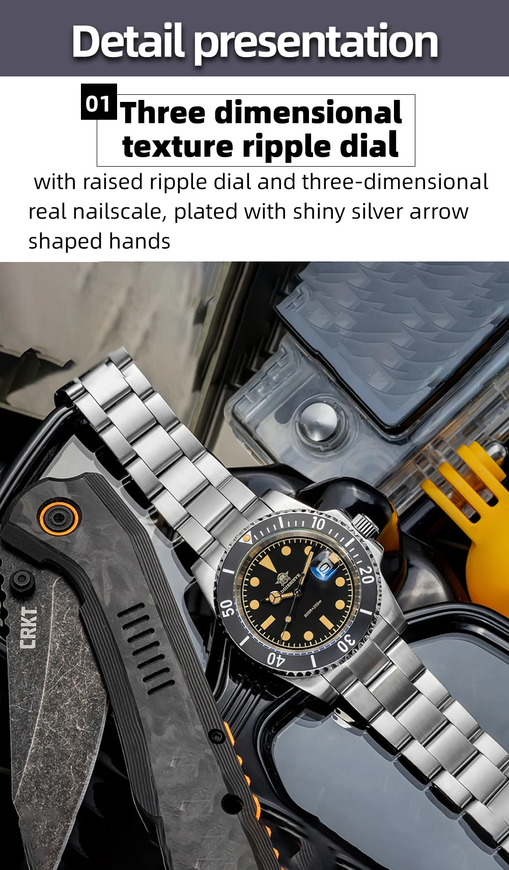 ADDIESDIVE 41mm Men's Quartz Watch 200m Diving Wristwatch C3 Retro Luminous Ceramic Bezel Stylish Men's Analog Watches AD2054
