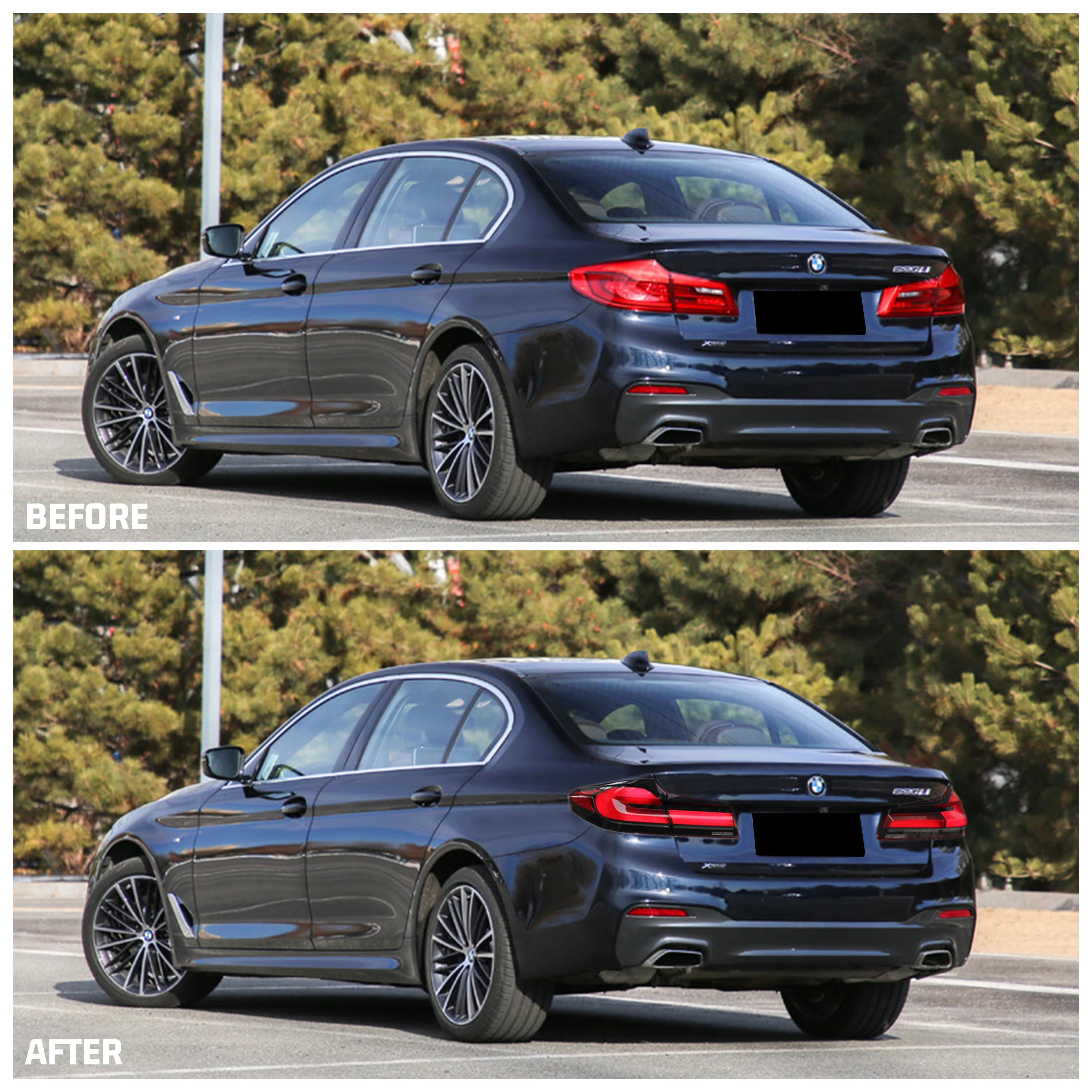 LED LCI Tail Lights for BMW 5-Series G30 F90 M5 5er 520i 530i 540i 2017-2020 Sequential Turn Signal Rear Lamps Assembly