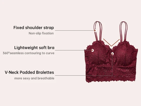 4pcs Women'S Sexy Lace Bra & Panty Set, Breathable & Comfortable, Removable Bra, Stretchy Lingerie Set