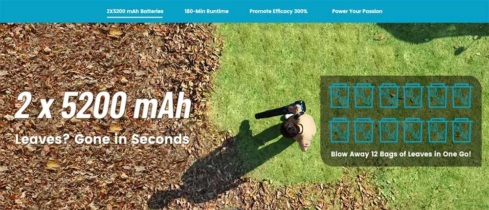 SEESII 40V Brushless Electric Turbo Blower 680CFM Cordless Snow Removal Leaf Blower 20000RPM Dual Battery Work for Lawn Care Debris Dus For Makita 18V Battery Pin