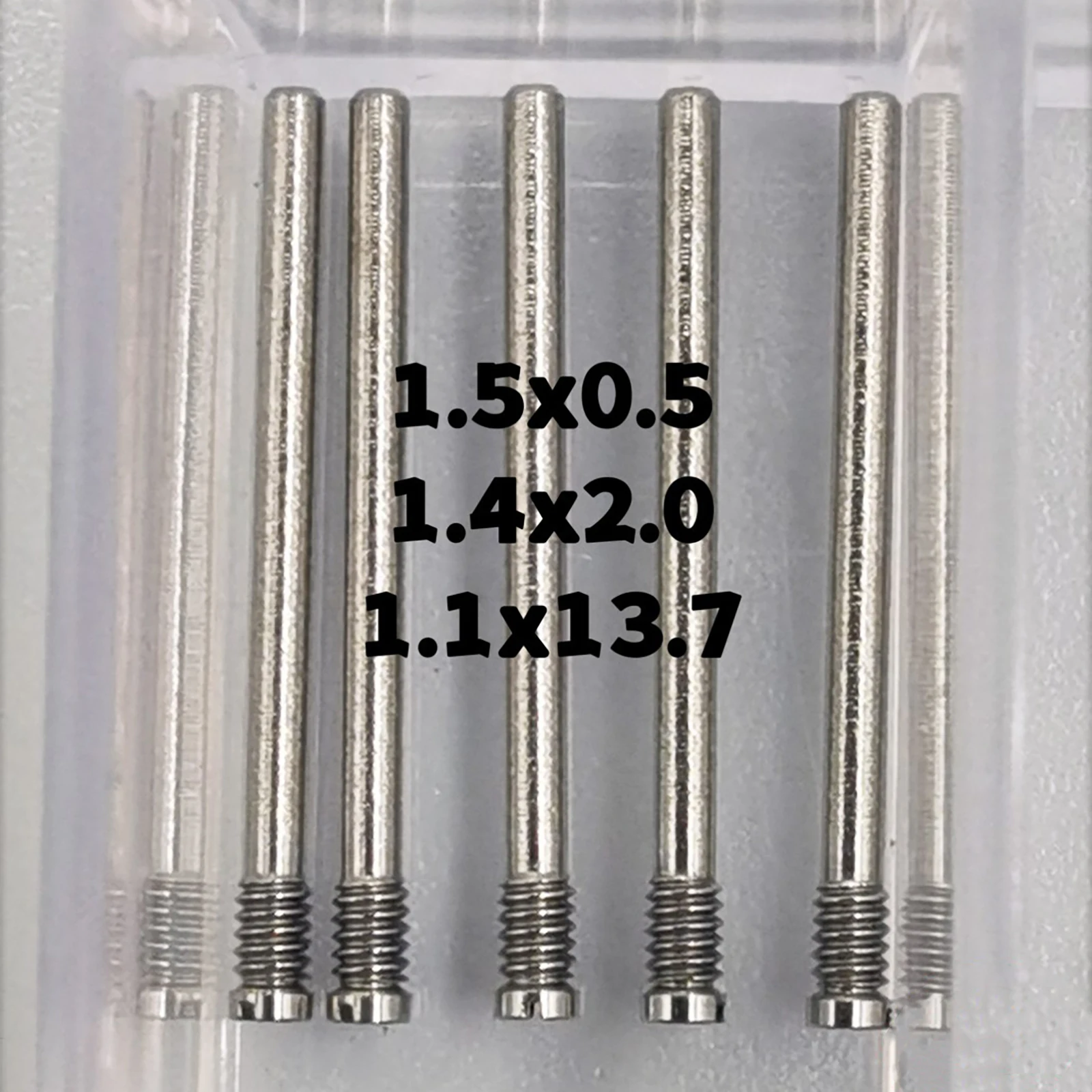 100pcs/set Screws Rod For Rolex Watch Band Strap Stainless Steel Screw Pin Watch Repair Tools Watch Parts Tools Kit Accessories