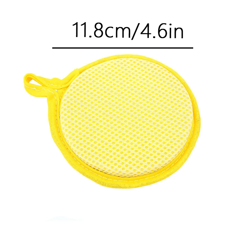 10pcs Dual-Sided Kitchen Sponge Scrubber, Cleaning Tool for Pans & Dishes