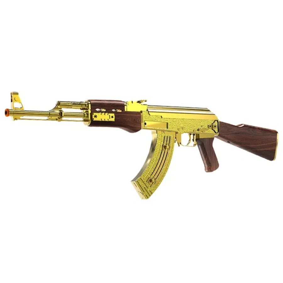 Nice Goldden Silvery Toy Gun, Electric Gel Ball Blaster/Foam Blaster, Modes Automatic & Safe Splatter Gel Ball Blaster,Cos Play