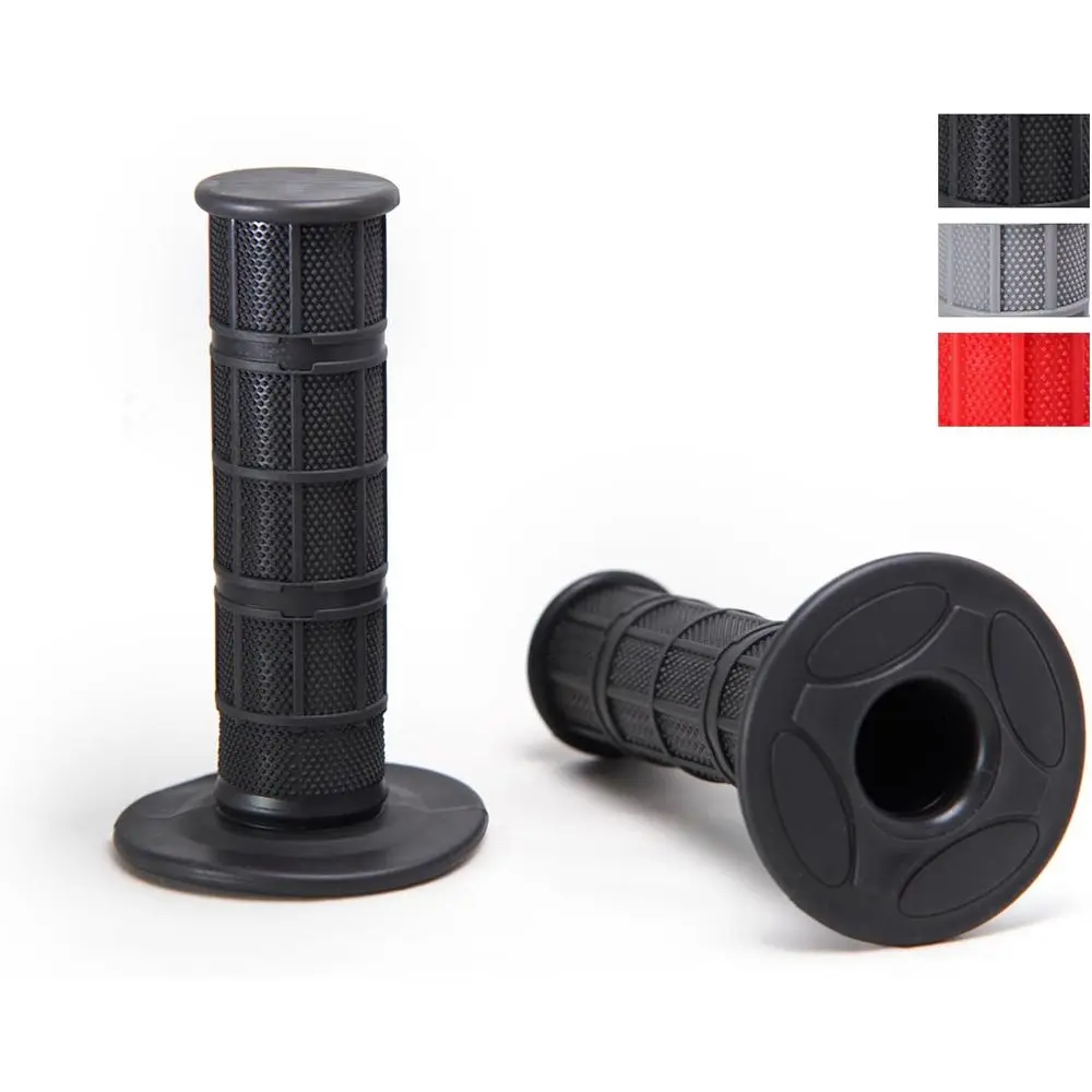 7/8" Motorcycle Hand Grips Dirt Bike Grips or CR YZ WR KX KLX Pit-Bike, Sot Rubber Hand Handlebar Grip,Black