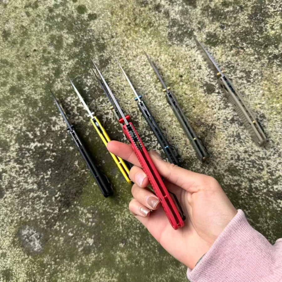 Multi-color BM 535 Bugout Folding Knife with Self-locking Landing Blade V-shaped Grinding Edge and Thumb Clip Ergonomic Handle