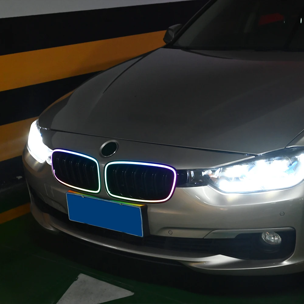 Upgrade Grille For BMW 3 Series F30 2013-2018 2013 2014 2015 2016 2017 2018 Grille Lights RGB Color
