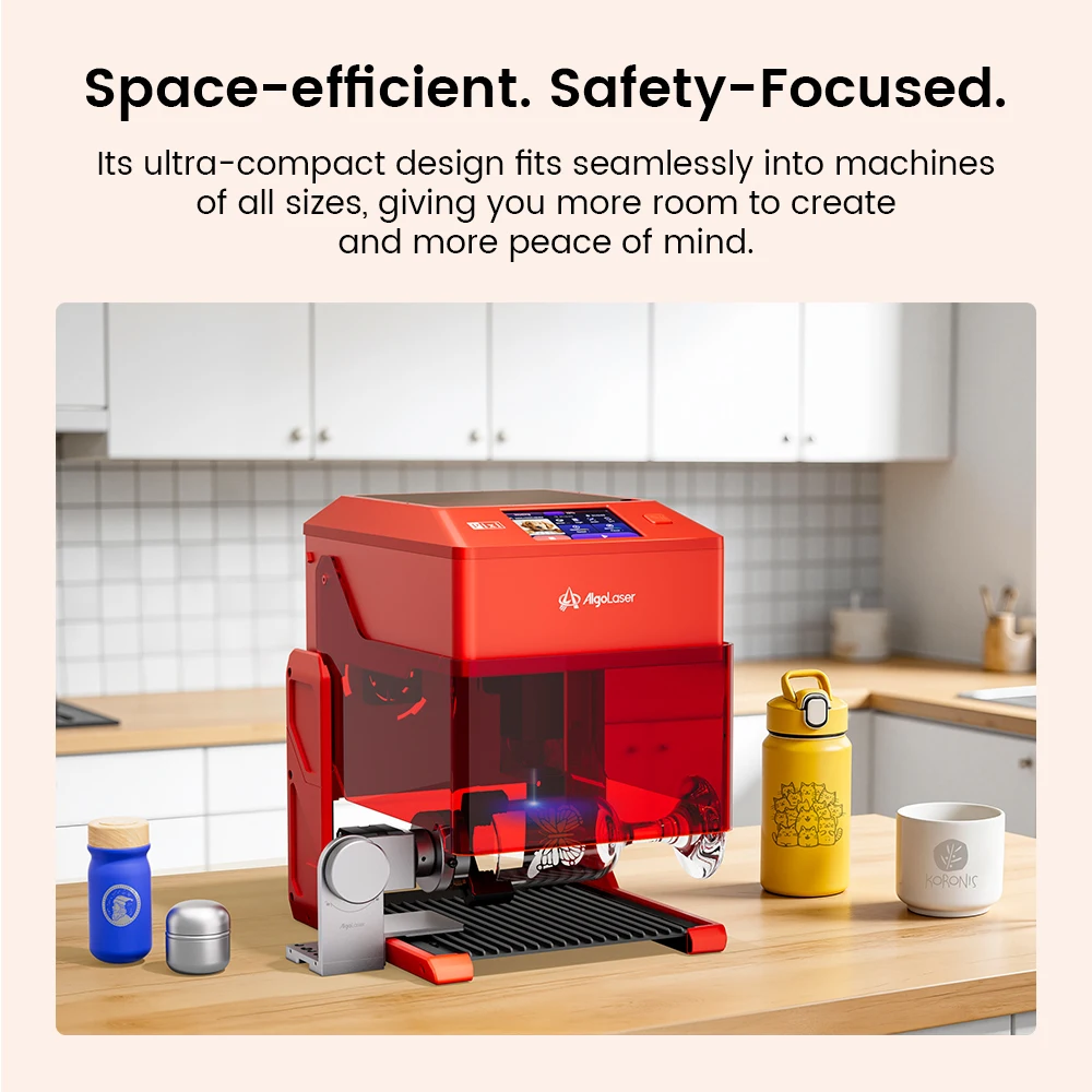 AlgoLaser Multi-function Rotary 4in1 Rotary Kit for Laser Engraver Gripping Cylindrical Rings Spherical Objects Rotary Engraving