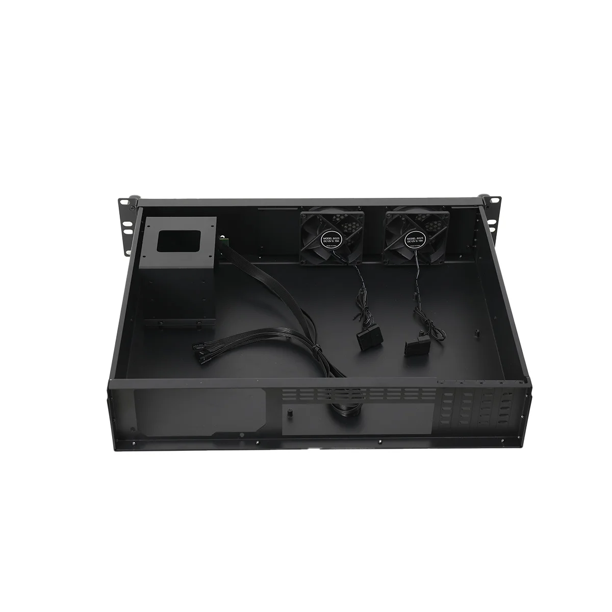 2U Chassis Aluminum Panel Ultra Short Industrial Control Server Chassis Data Storage Motherboard Server Case