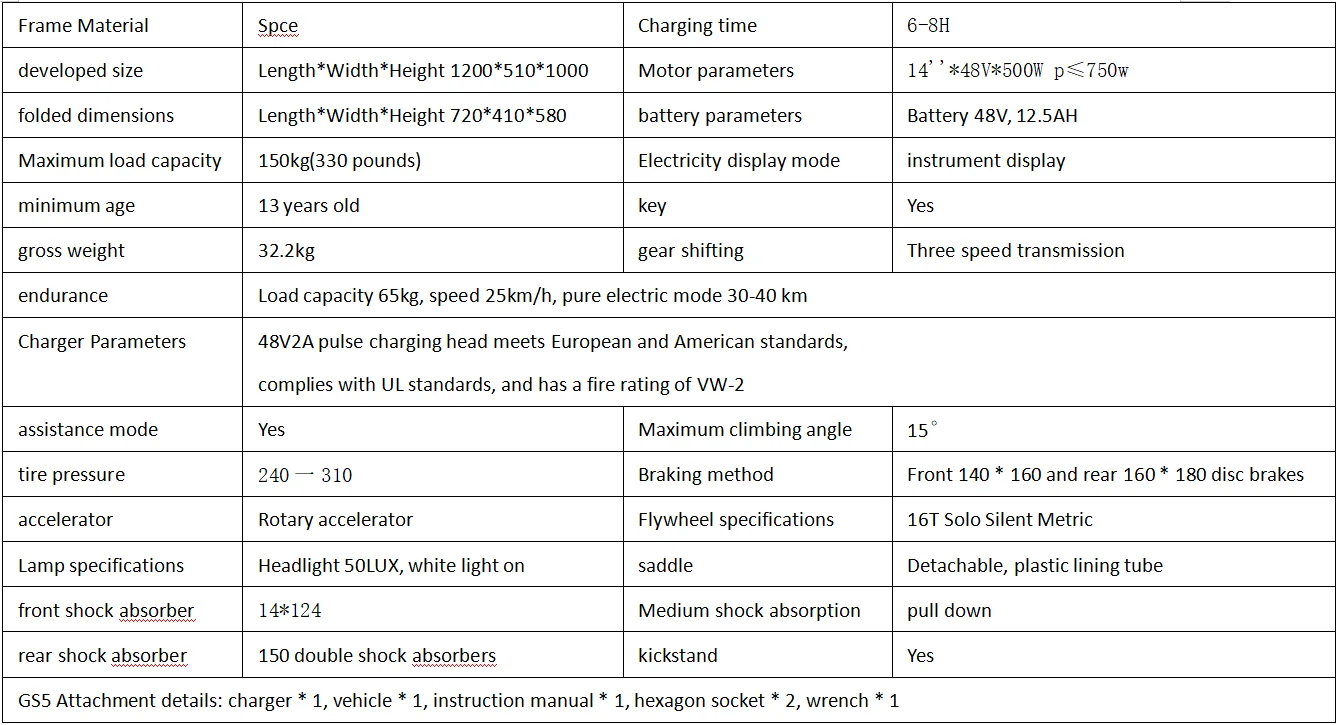 UPlee GS5 500W Peak Motor Electric Bike 48V15AH Removable Battery Electric Bicycle 14Inch Folding Multiple Shock Absorbers E-Bike