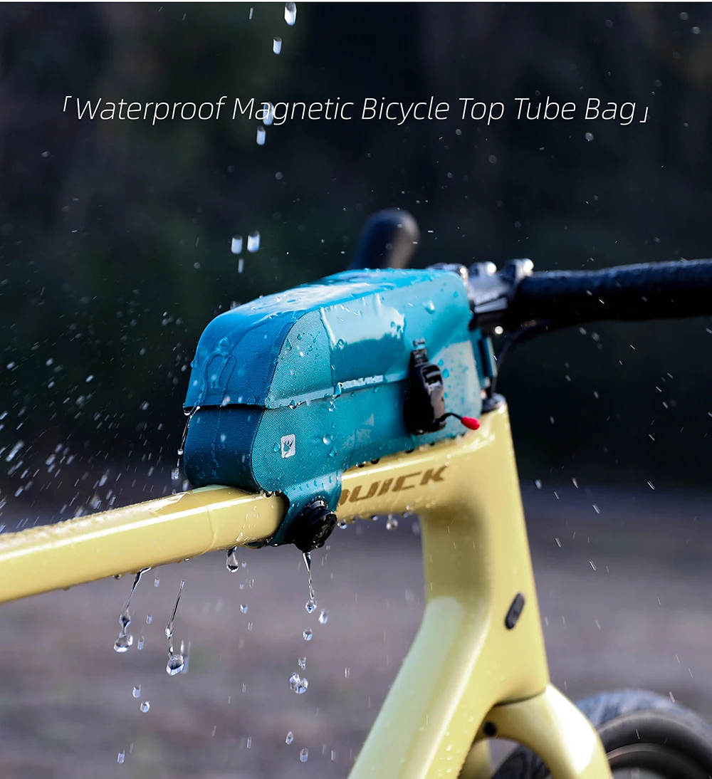 Rhinowalk Bicycle Top Tube Bag Waterproof Bike Front Frame Bag Fit MTB Road Bike Large Capacity Pannier Cycling Accessories