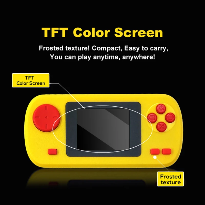 GAMINJA GC32 2.4 Inch TFT Screen Classic Retro Game Player Built-in 128 Games Portable Handheld Video Game Console