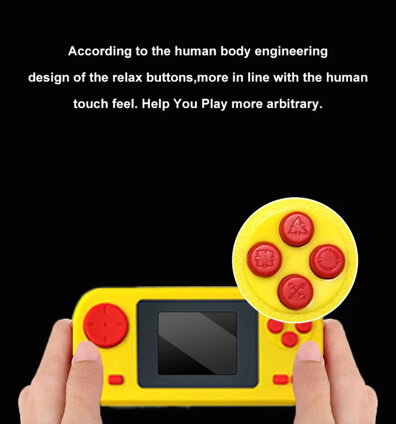GAMINJA GC32 2.4 Inch TFT Screen Classic Retro Game Player Built-in 128 Games Portable Handheld Video Game Console