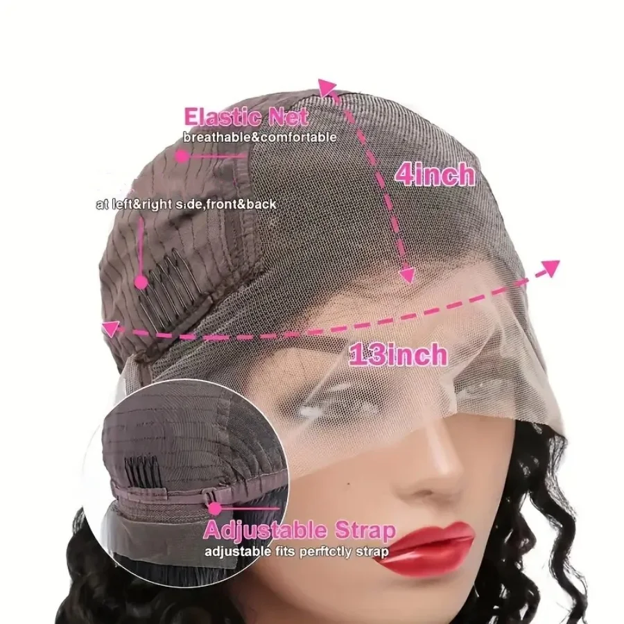 5x5 Lace Closure Wig Pre Plucked With Baby Hair Short Straight Bob Wig 8-18 Inches 13x4 Transparent Lace Frontal Wigs For Women