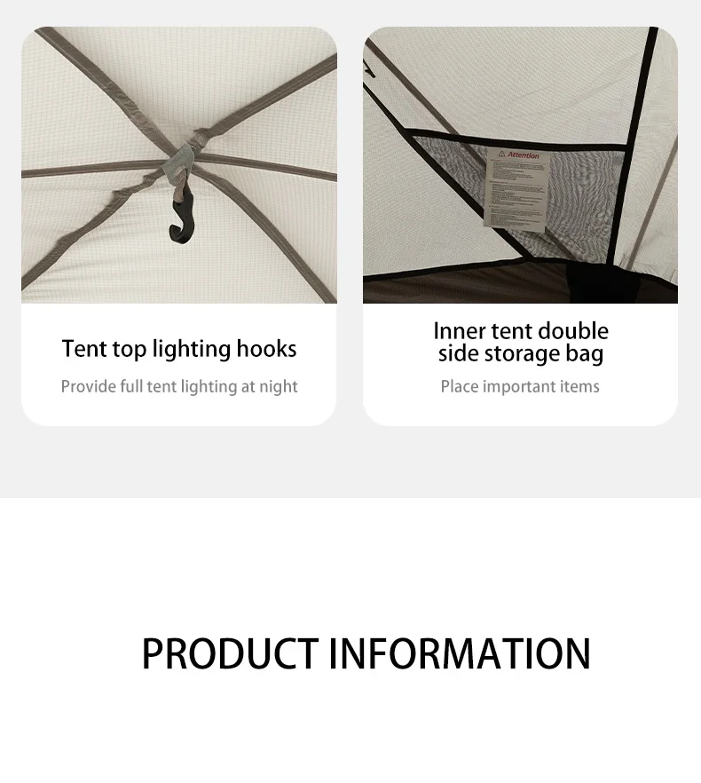 Naturehike Massif Hot Tent with Stove Jack Waterproof Windproof 4 Season Tent 2 Person Cold Weather Winter Tents for Camping
